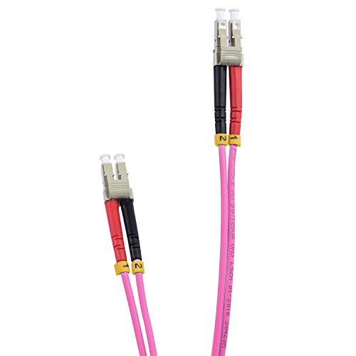 TPFNet 15m LWL Netzwerkkabel OM4 Multimode LC/LC Duplex 50/125µm 10 Gigabit/s von TPFNet