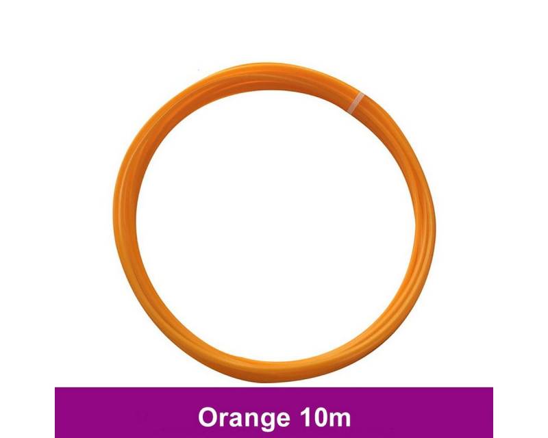 TPFNet 3D-Drucker-Stift PLA-Filament Zubehör für 3D Stift - 3D-Malerei - Kinderspielzeug, DIY-Geschenk für Kinder - Farb PLA Filament Orange - 10m von TPFNet