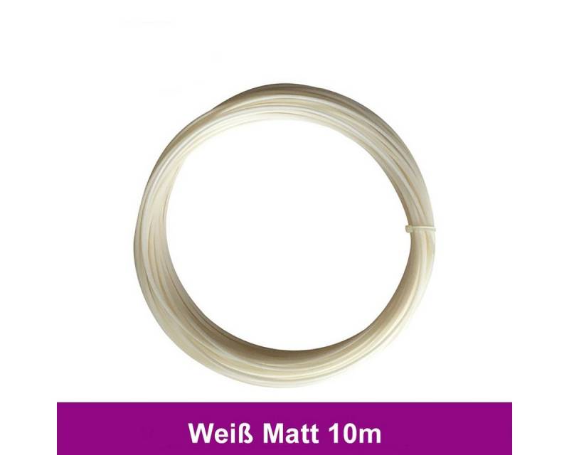 TPFNet 3D-Drucker-Stift PLA-Filament Zubehör für 3D Stift - 3D-Malerei - Kinderspielzeug, DIY-Geschenk für Kinder - Farb PLA Filament Weiß Matt - 10m von TPFNet