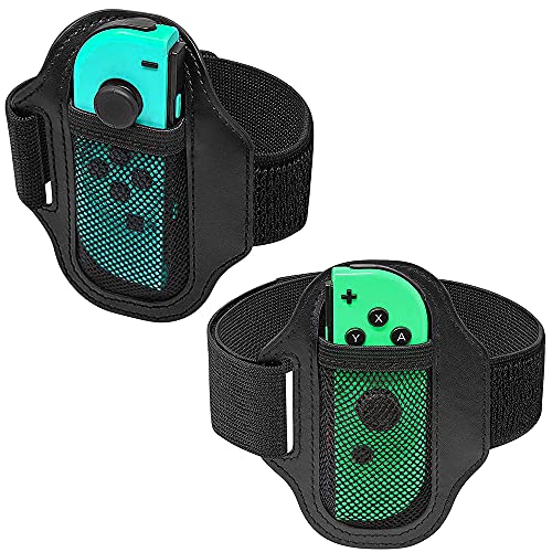 TPFOON 2 Pack Leg Strap Verstellbarer Beingurt für Nintendo Switch Ring Fit Adventure Game, Verstellbare Elastische Sportbewegung Beingurt für Switch Joy-Con Controller von TPFOON