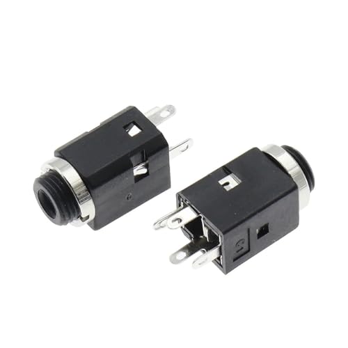 100Pcs 3.5MM Vertical socket 4Pin Stereo Female Socket Jack with Screw 3.5Audio Headphone Connector PJ-341 3 Poles Earphone Hole 100Pcs 3.5MM Vertical socket 4Pin Stereo Female Socket Jack with Screw 3.5Audio Headphone Connector PJ-341 3 Poles Earphone Hole von TPQZQAUEC