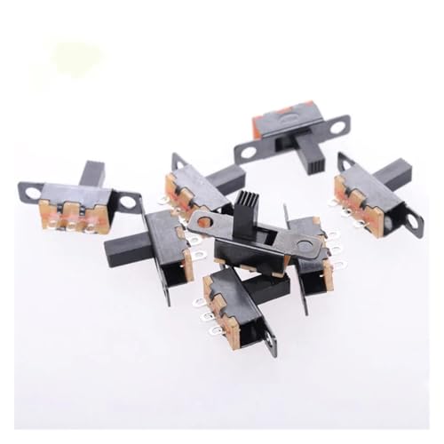 50 Pcs 7mm Height Knob 3 Pin 2 Position 1P2T SPDT Panel Slide Switch 0.5A 50V DC von TPQZQAUEC