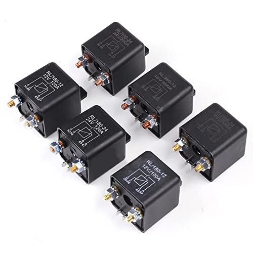 High Current Relay Starting Relay 200A 100A 12V/24V Power Automotive Heavy Current Start Relay Car Relay (Size : 200A 24V) von TPQZQAUEC