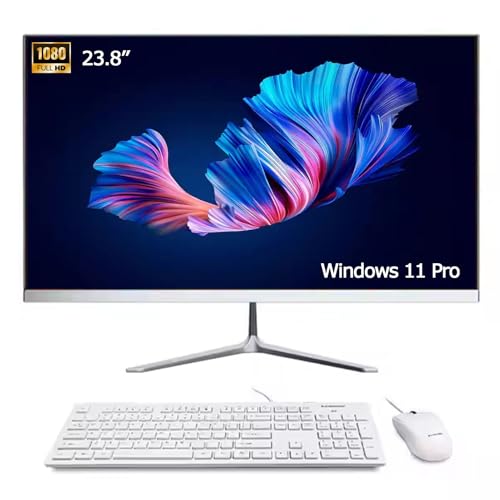 All-in-One-PC, 23,8 Zoll FHD IPS, Desktop-PC, Windows 11 Pro, Intel i5 Prozessor bis zu 4,4 GHz, 16 GB RAM, 256 GB SSD, WLAN, USB-C, HDMI, QWERTY-Tastatur und Maus All-in-One-PC, 23,8 Zoll FHD IPS, Desktop-PC, Windows 11 Pro, Intel i5 Prozessor bis zu 4,4 GHz, 16 GB RAM, 256 GB SSD, WLAN, USB-C, HDMI, QWERTY-Tastatur und Maus von TPSPAD
