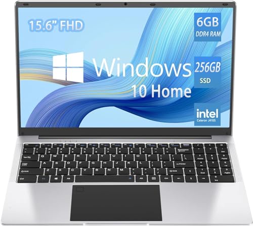 TPSPAD Laptop 39,6 cm (15,6 Zoll), Full HD IPS, Laptop (Intel Celeron J4105 Quad-Core, 4 GB RAM, 256 GB M.2 SATA SSD, Intel UHD Graphics, Windows 10 Home) – QWERTY-Tastatur von TPSPAD
