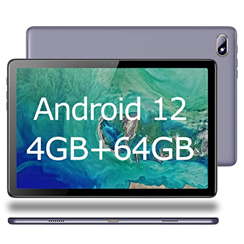 TPSPAD Tablet, Touchscreen, 10,1 Zoll (25,6 cm), Android 12, 4 GB RAM, 64 GB ROM (128 GB erweiterbar), HD 1920 × 1200 IPS, 1,6 GHz 2,4 G WiFi, Bluetooth 4.2, Typ-C, Kamera 2 MP + 5 MP, 5000 mAh von TPSPAD