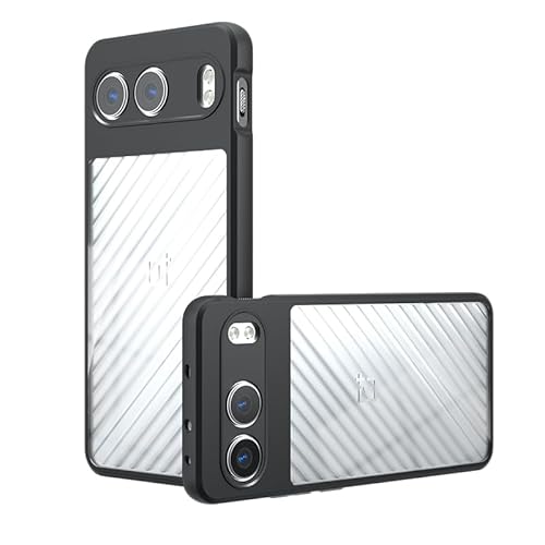 TQLGY Matte Hülle für OnePlus Nord 4 17.0 cm (6,74 Zoll), stoßfest, Fallschutz in Militärqualität, mattiert, durchscheinend, Skin-Touch, harte Rückseite, schlanke Handyhülle, transparent von TQLGY