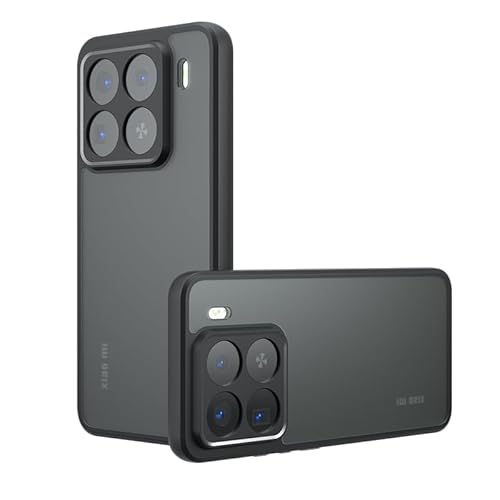 TQLGY Matte Hülle für Xiaomi 15 6,36 Zoll, stoßfest, militärischer Fallschutz, mattiert, durchscheinend, Skin-Touch, harte Rückseite, schlanke Handyhülle, Schwarz TQLGY Matte Hülle für Xiaomi 15 6,36 Zoll, stoßfest, militärischer Fallschutz, mattiert, durchscheinend, Skin-Touch, harte Rückseite, schlanke Handyhülle, Schwarz von TQLGY