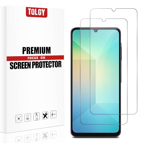 TQLGY Panzerglas Schutzfolie für Samsung Galaxy A06 6,7 Zoll, 9H Härte, Anti-Kratzen, Blasenfreie Installation, 2 Stück TQLGY Panzerglas Schutzfolie für Samsung Galaxy A06 6,7 Zoll, 9H Härte, Anti-Kratzen, Blasenfreie Installation, 2 Stück von TQLGY
