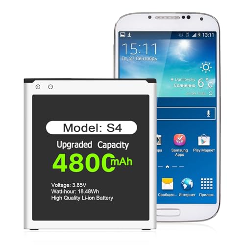 Galaxy S4 Akku, 4800mAh Li-ion Ersatzakku für Samsung EB-BG531BBE EB-BG530BBU EB-BG530BBE Für Galaxy J3 J3 Pro J5 2015 J500 j500FN J500F von TQTHL