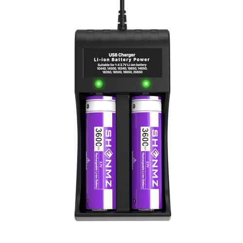 TQTHL Universal Akkuladegerät für Li-Ion Akkuladegerät mit LED Status-Anzeig 3,7 V Akku Kompatibel mit Kamera, kleinen Lüfter von TQTHL