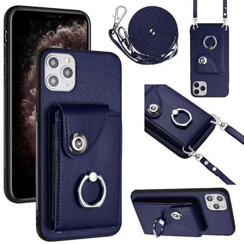 TQmchun Brieftasche Schutzhülle für Samsung Galaxy M16 Hülle,mit Verstellbarem Abnehmbarem 360 Ring-Ständer Stand Kartenfach Handyhülle Klapphülle Flip Wallet Case Lederhülle-blau TQmchun Brieftasche Schutzhülle für Samsung Galaxy M16 Hülle,mit Verstellbarem Abnehmbarem 360 Ring-Ständer Stand Kartenfach Handyhülle Klapphülle Flip Wallet Case Lederhülle-blau von TQmchun