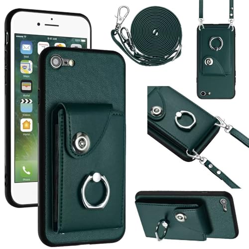 TQmchun Brieftasche Schutzhülle für iPhone 16E Hülle,mit Verstellbarem Abnehmbarem 360 Ring-Ständer Stand Kartenfach Handyhülle Klapphülle Flip Wallet Case Lederhülle-Grün TQmchun Brieftasche Schutzhülle für iPhone 16E Hülle,mit Verstellbarem Abnehmbarem 360 Ring-Ständer Stand Kartenfach Handyhülle Klapphülle Flip Wallet Case Lederhülle-Grün von TQmchun