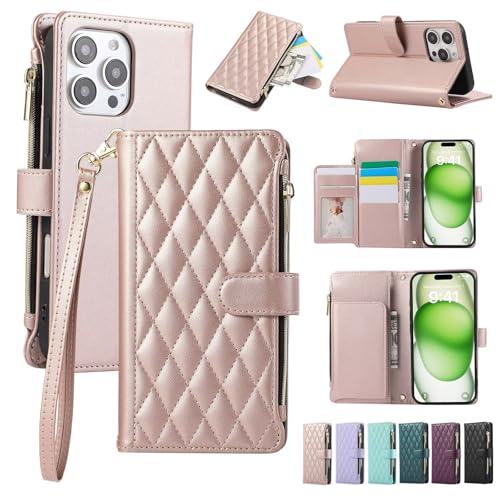 TQmchun Hülle für iPhone 12 mini,mit Kartenfäch Ständer Klapphülle Schutzhülle Magnetverschluss Kartenfach Geldbörse Handytasche-Roségold TQmchun Hülle für iPhone 12 mini,mit Kartenfäch Ständer Klapphülle Schutzhülle Magnetverschluss Kartenfach Geldbörse Handytasche-Roségold von TQmchun