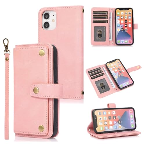 TQmchun Lederhülle für Xiaomi Redmi Note 11 Hülle,Premium Leder Tasche Flip Case Wallet Schutzhülle,mit Kartenfäch Klappbar Ständer Stoßfeste Handytasche -Rosa TQmchun Lederhülle für Xiaomi Redmi Note 11 Hülle,Premium Leder Tasche Flip Case Wallet Schutzhülle,mit Kartenfäch Klappbar Ständer Stoßfeste Handytasche -Rosa von TQmchun
