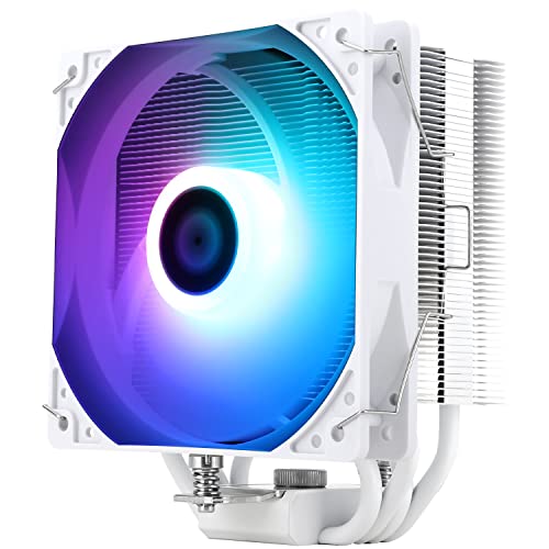 TR AssassinX120 SE WHITE ARGB CPU-Luftkühler, 4 Heatpipes, TL-C12CW-S PWM Quiet Fan CPU Cooler mit S-FDB-Lager, für AMD AM4 AM5 / Intel 1700/1150/1151/1200, PC-Kühler von TR