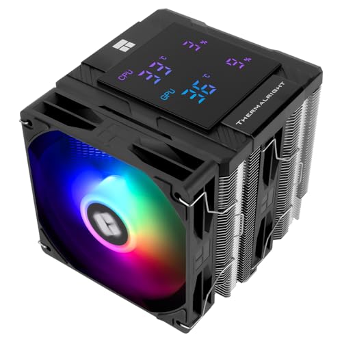 TR Peerless Assassin 120 Digital ARGB Black CPU Cooler, Dual 120 mm PWM Lüfter mit 1850RPM Speed, unterstützt Intel lga1700/1851/115X, AMD: AM4/AM5, Computer CPU Kühlung, Digital Screen Top Cover TR Peerless Assassin 120 Digital ARGB Black CPU Cooler, Dual 120 mm PWM Lüfter mit 1850RPM Speed, unterstützt Intel lga1700/1851/115X, AMD: AM4/AM5, Computer CPU Kühlung, Digital Screen Top Cover von TR