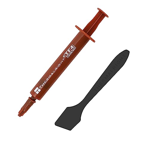 TR TF4 4G Wärmeleitpaste für CPU-Kühler, Wärmeleitpaste mit hoher Leitfähigkeit 9,5 W/M.K für alle Prozessoren (CPU, GPU), nicht leitend, mit Spachtelwerkzeug von TR