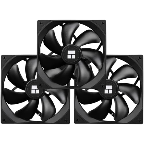 TR -TL-C14C X3 CPU-Lüfter, S-FDB Lager-Gehäuselüfter mit 4-PWM-Steuerung, geräuscharmer PC-Ventilator, 140 mm Computer-Gehäuselüfter, CPU-Kühler, Schwarz, 3 Stück TR -TL-C14C X3 CPU-Lüfter, S-FDB Lager-Gehäuselüfter mit 4-PWM-Steuerung, geräuscharmer PC-Ventilator, 140 mm Computer-Gehäuselüfter, CPU-Kühler, Schwarz, 3 Stück von TR
