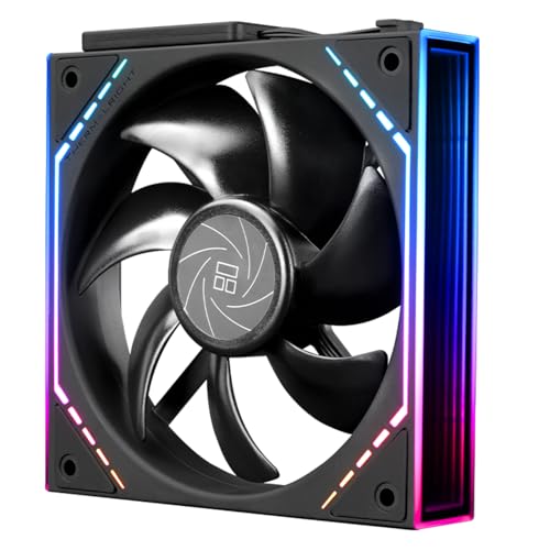 TR -TL-M12Q, CPU Colder kommt mit Argb Mirror Light Effect, PC PWM Silent Cooling mit 2000RPM Geschwindigkeit, CPU-Kühler Lüfter (120mm, Schwarz) von TR