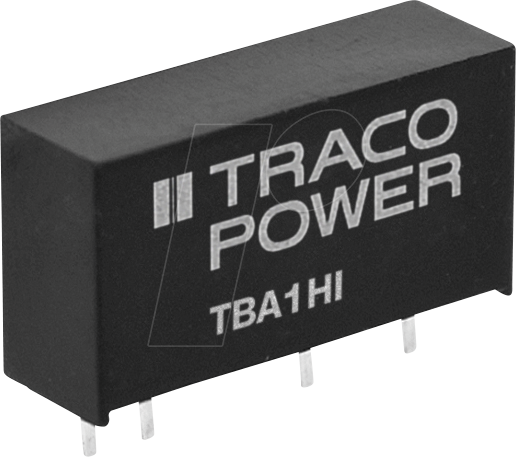 TBA 1-0521HI - DC/DC-Wandler TBA 1 HI, 1 W, 5 V, 100 mA, SIL-7 von TRACO