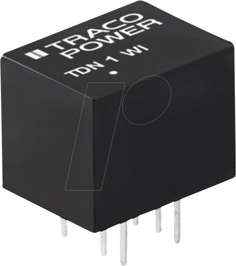 TDN 1-2411WI - DC/DC-Wandler TDN 1WI, 1 W, 5 V, 200 mA, DIL-8 von TRACO