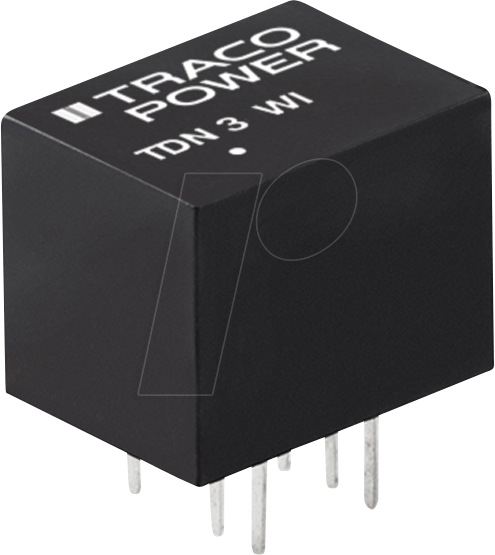 TDN 3-2412WI - DC/DC-Wandler TDN 3WI, 3 W, 12 V, 125 mA, DIL-8 von TRACO