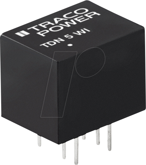 TDN 5-0923WI - DC/DC-Wandler TDN 5WI, 5 W, 15 V, 168 mA, DIL-8 von TRACO