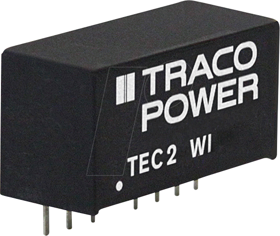 TEC 2-4823WI - DC/DC-Wandler TEC 2WI, 2 W, 18-75/±15,0 VDC, SIL-8 von TRACO