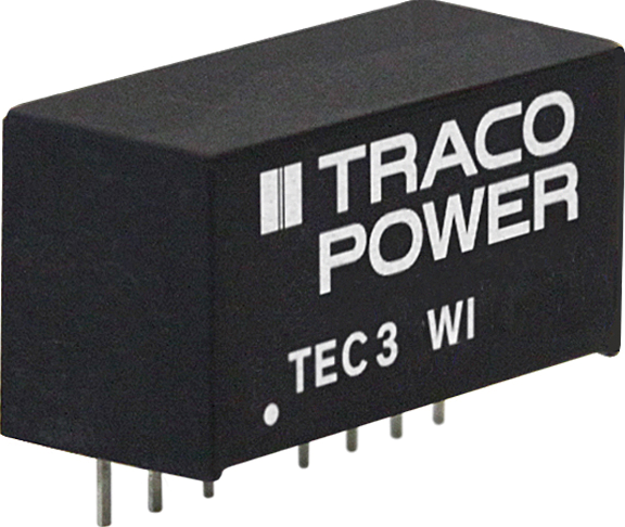 TEC 3-2411WI - DC/DC-Wandler TEC 3WI, 3 W, 9-36/5,0 VDC, SIL-8 von TRACO