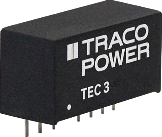 TEC 3-2423 - DC/DC-Wandler TEC 3, 3 W, 18-36/±15,0 VDC, SIL-8 von TRACO