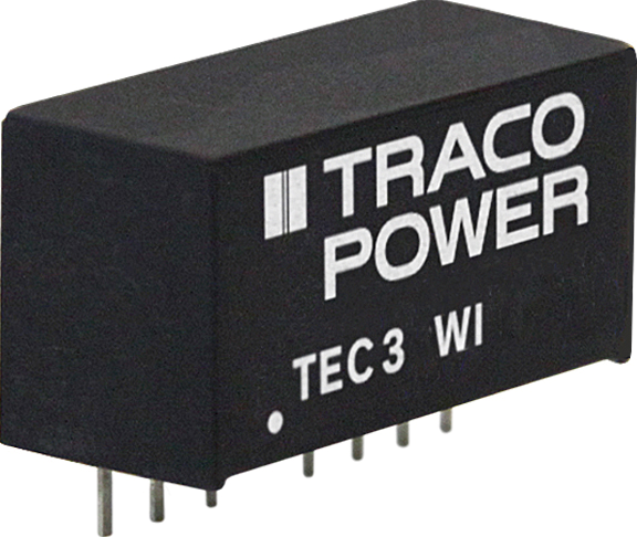 TEC 3-4823WI - DC/DC-Wandler TEC 3WI, 3 W, 18-75/±15,0 VDC, SIL-8 von TRACO