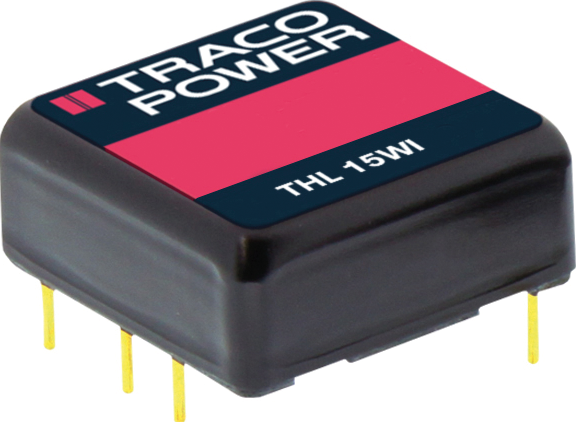 THL 15-2415WI - DC/DC-Wandler THL 15WI, 15 W, 9-36/24,0 VDC, DIL von TRACO