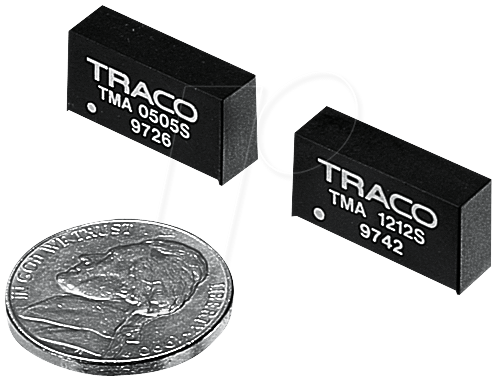 TMA 0505D - DC/DC-Wandler TMA, 1 W, 5 V, 100 mA, SIL-7 von TRACO