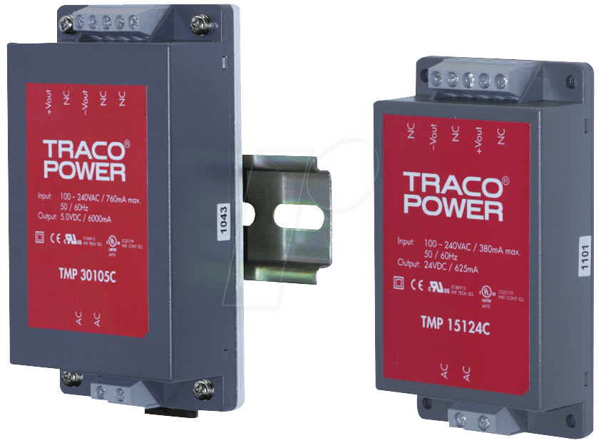 TMP 15124C - AC/DC-Wandler, TMP, 85 - 264 V AC, 24 V DC, Modul von TRACO