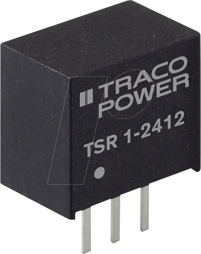 TSR 1-2465 - DC/DC-Wandler TSR-1, 1 W, 6,5 V, 1000 mA, SIL / TO-220 von TRACO