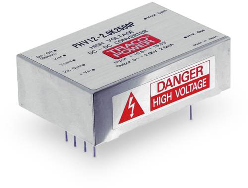 TracoPower PHV 12-2.0K2500P DC/DC-Wandler, Print 2.5mA 5W Anzahl Ausgänge: 1 x Inhalt 1St. TracoPower PHV 12-2.0K2500P DC/DC-Wandler, Print 2.5mA 5W Anzahl Ausgänge: 1 x Inhalt 1St. von TRACOPOWER