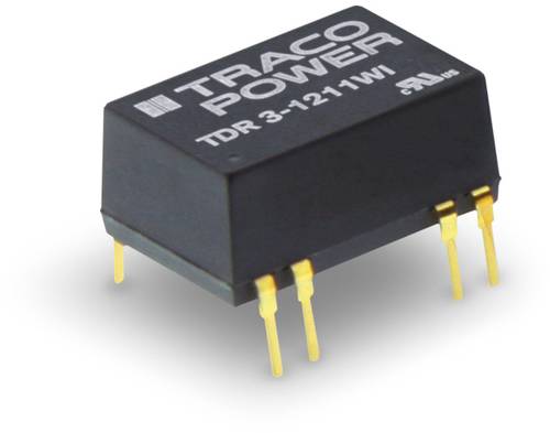 TracoPower TDR 3-1212WI DC/DC-Wandler, Print 12 V/DC 12 V/DC 250mA 3W Anzahl Ausgänge: 1 x Inhalt 1 von TRACOPOWER