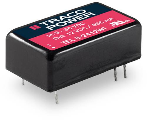 TracoPower TEL 8-4812WI DC/DC-Wandler, Print 48 V/DC 665mA 8W Anzahl Ausgänge: 1 x Inhalt 1St. von TRACOPOWER