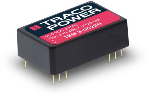 TracoPower TEM 3-0512N DC/DC-Wandler, Print 5 V/DC 12 V/DC 250mA 3W Anzahl Ausgänge: 1 x Inhalt 1St. von TRACOPOWER