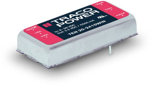 TracoPower TEN 20-2412WIN DC/DC-Wandler, Print 24 V/DC 12 V/DC 1.67A 20W Anzahl Ausgänge: 1 x Inhal von TRACOPOWER