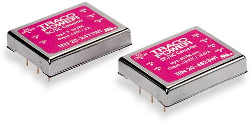 TracoPower TEN 20-2422WI DC/DC-Wandler, Print 24 V/DC 12 V/DC, -12 V/DC 835mA 20W Anzahl Ausgänge: von TRACOPOWER