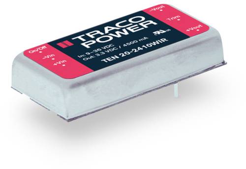 TracoPower TEN 20-4812WIR DC/DC-Wandler, Print 48 V/DC 12 V/DC 1.67A 20W Anzahl Ausgänge: 1 x Inhal TracoPower TEN 20-4812WIR DC/DC-Wandler, Print 48 V/DC 12 V/DC 1.67A 20W Anzahl Ausgänge: 1 x Inhal von TRACOPOWER