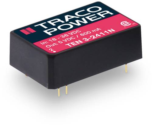 TracoPower TEN 3-0512N DC/DC-Wandler, Print 5 V/DC 12 V/DC 250mA 3W Anzahl Ausgänge: 1 x Inhalt 10S von TRACOPOWER