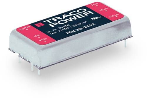 TracoPower TEN 30-1213 DC/DC-Wandler, Print 12 V/DC 15 V/DC 2A 30W Anzahl Ausgänge: 1 x Inhalt 10St. von TRACOPOWER