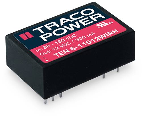 TracoPower TEN 6-11023WIRH DC/DC-Wandler, Print 110 V/DC +15 V/DC 200mA 6W Anzahl Ausgänge: 2 x Inh von TRACOPOWER