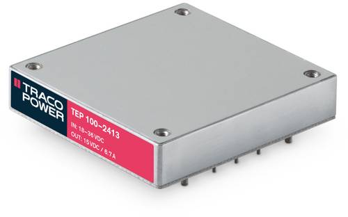 TracoPower TEP 100-1216 DC/DC-Wandler-Baustein 12 V/DC 28 V/DC 3.6A 100W Anzahl Ausgänge: 1 x Inhal TracoPower TEP 100-1216 DC/DC-Wandler-Baustein 12 V/DC 28 V/DC 3.6A 100W Anzahl Ausgänge: 1 x Inhal von TRACOPOWER