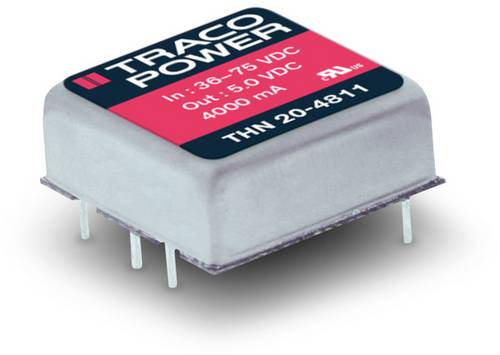 TracoPower THN 20-2422 DC/DC-Wandler, Print 24 V/DC 12 V/DC, -12 V/DC 833mA 20W Anzahl Ausgänge: 2 von TRACOPOWER