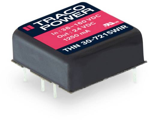 TracoPower THN 30-2410WIR DC/DC-Wandler, Print 24 V/DC 3.3 V/DC 7A 30W Anzahl Ausgänge: 1 x Inhalt TracoPower THN 30-2410WIR DC/DC-Wandler, Print 24 V/DC 3.3 V/DC 7A 30W Anzahl Ausgänge: 1 x Inhalt von TRACOPOWER