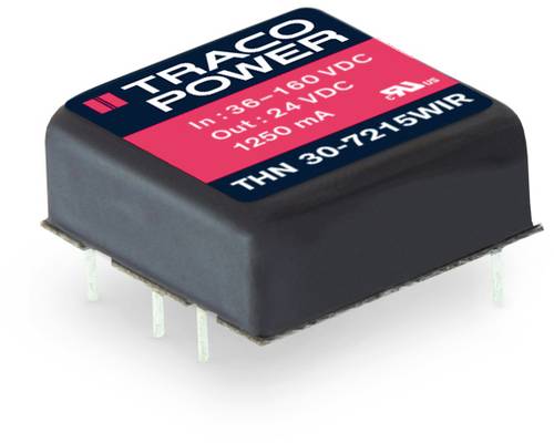 TracoPower THN 30-4811WIR DC/DC-Wandler, Print 5 V/DC 15 V/DC, -15 V/DC 6A 30W Anzahl Ausgänge: 1 x von TRACOPOWER